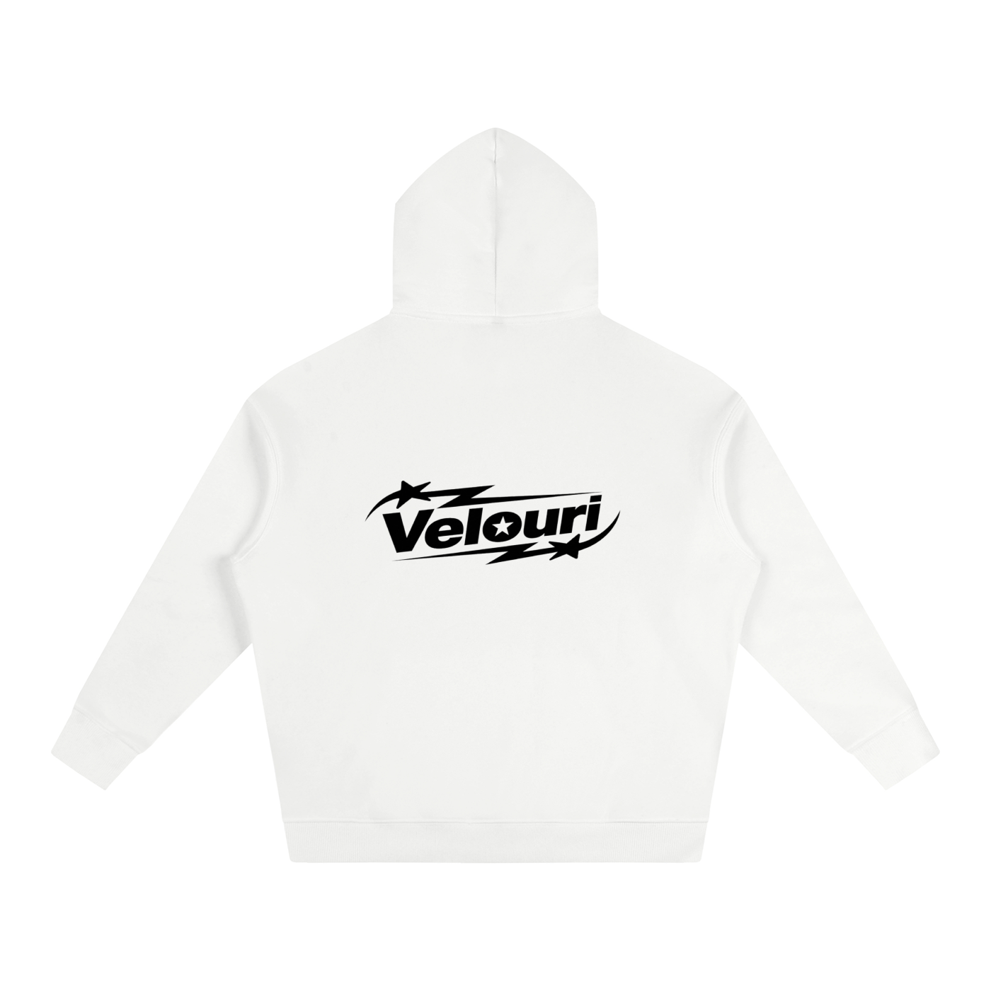 Velouri Fleeced Hoodie - White