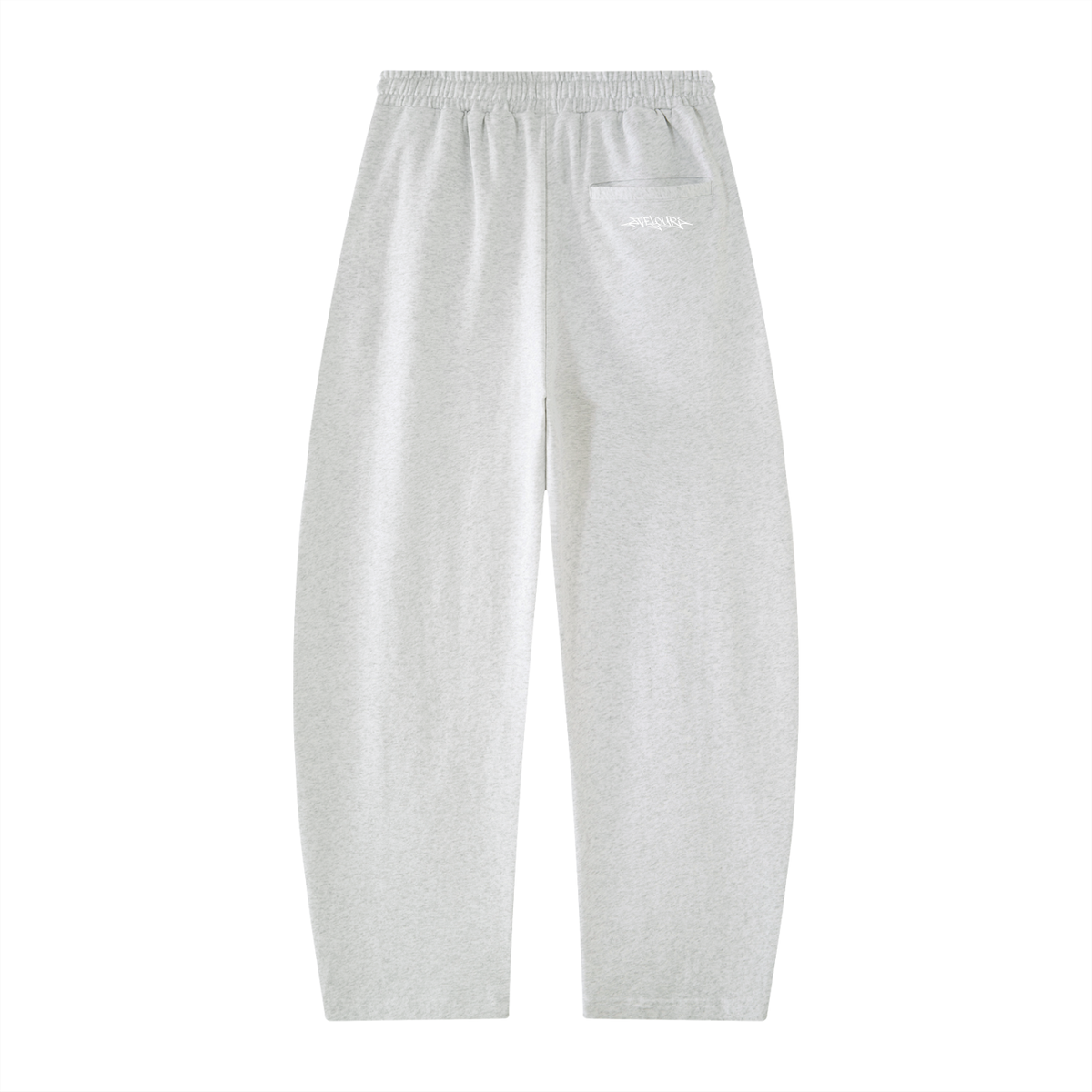 Velouri Graffiti Striped Baggy Sweatpants - Grey