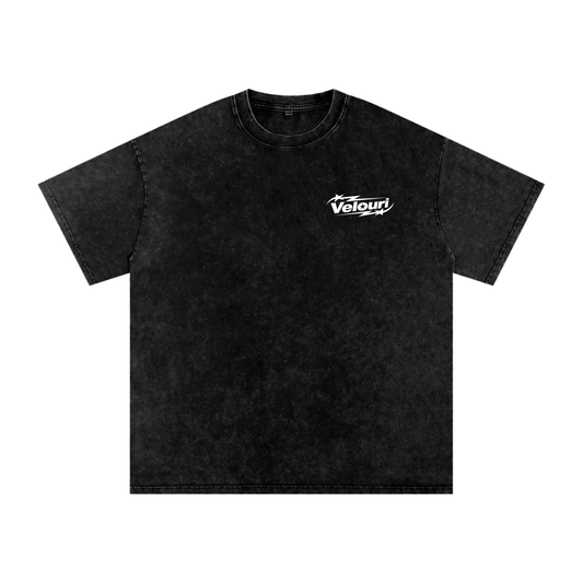 Velouri Washed Tee - Black