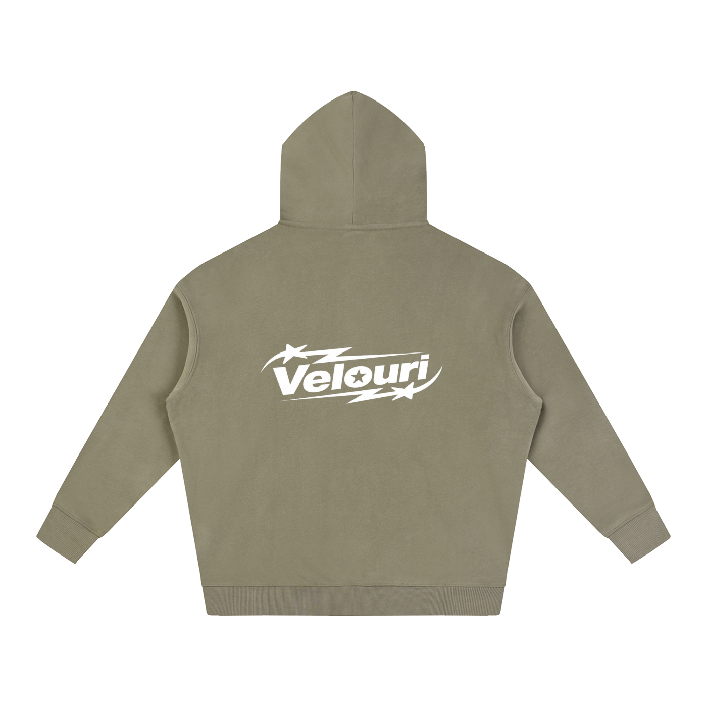Velouri Fleeced Hoodie - Army