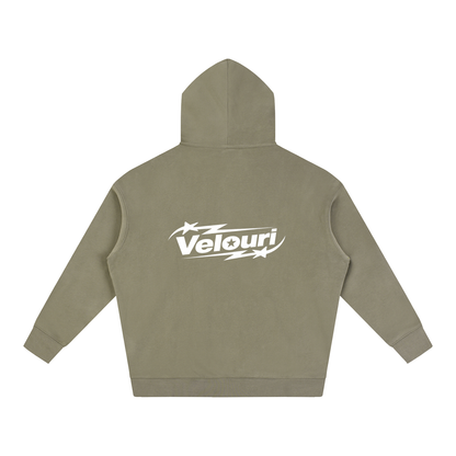 Velouri Fleeced Hoodie - Army