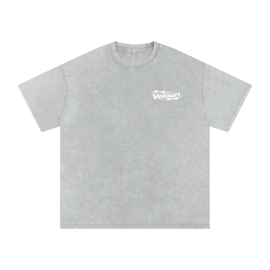 Velouri Washed Tee - Grey