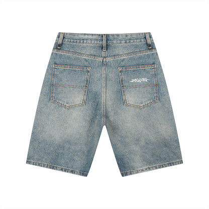 Velouri Baggy Jorts - Blue