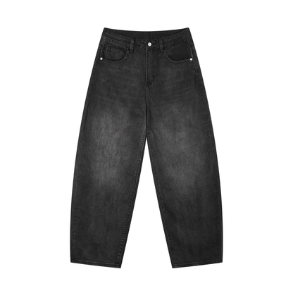 Velouri Baggy Jeans - Black