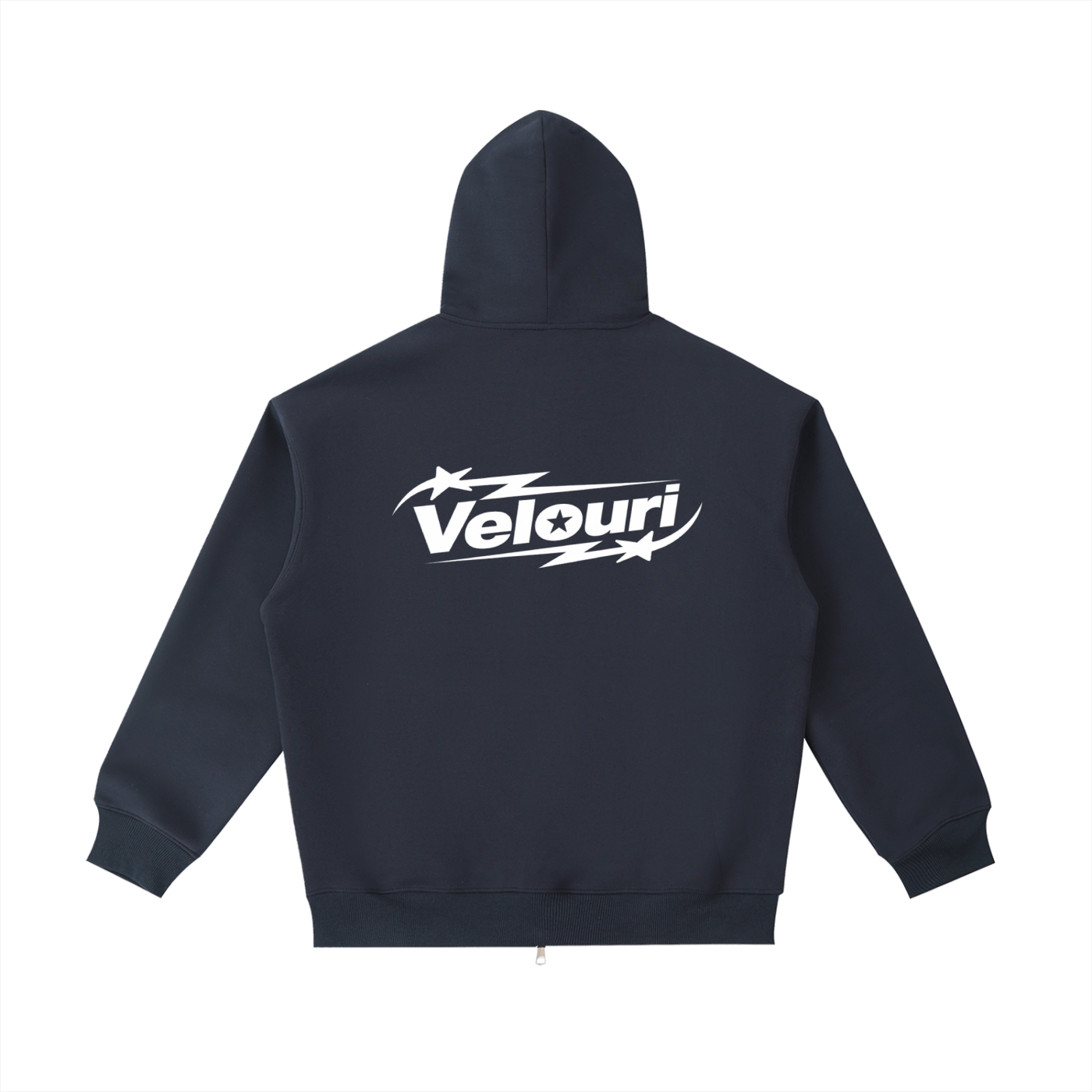 Velouri Zip Up - Navy