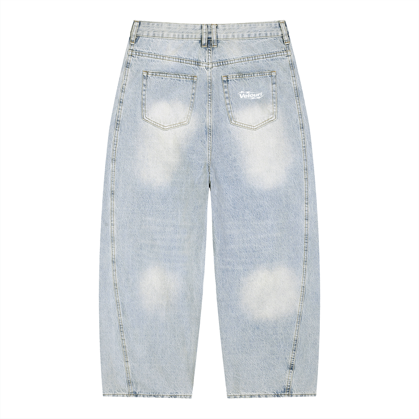 Velouri Baggy Jeans - Blue