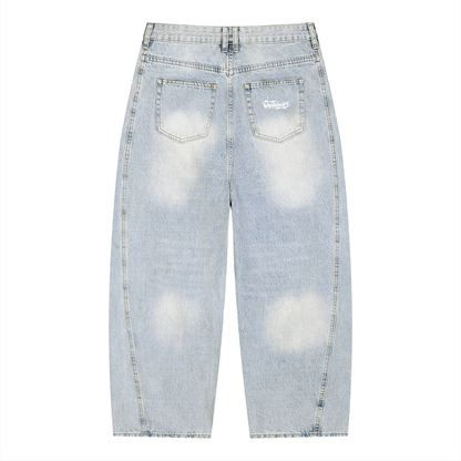 Velouri Baggy Jeans - Blue