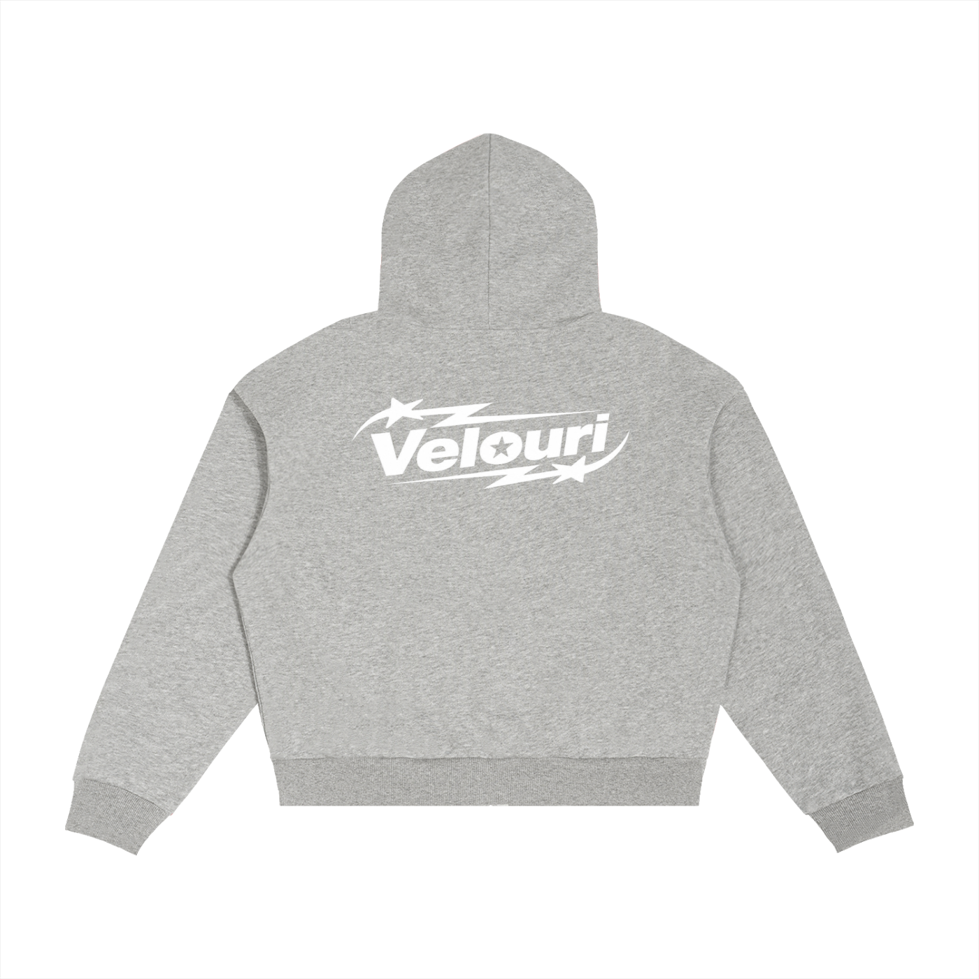 Velouri Blue Plaid Zip Up - Grey