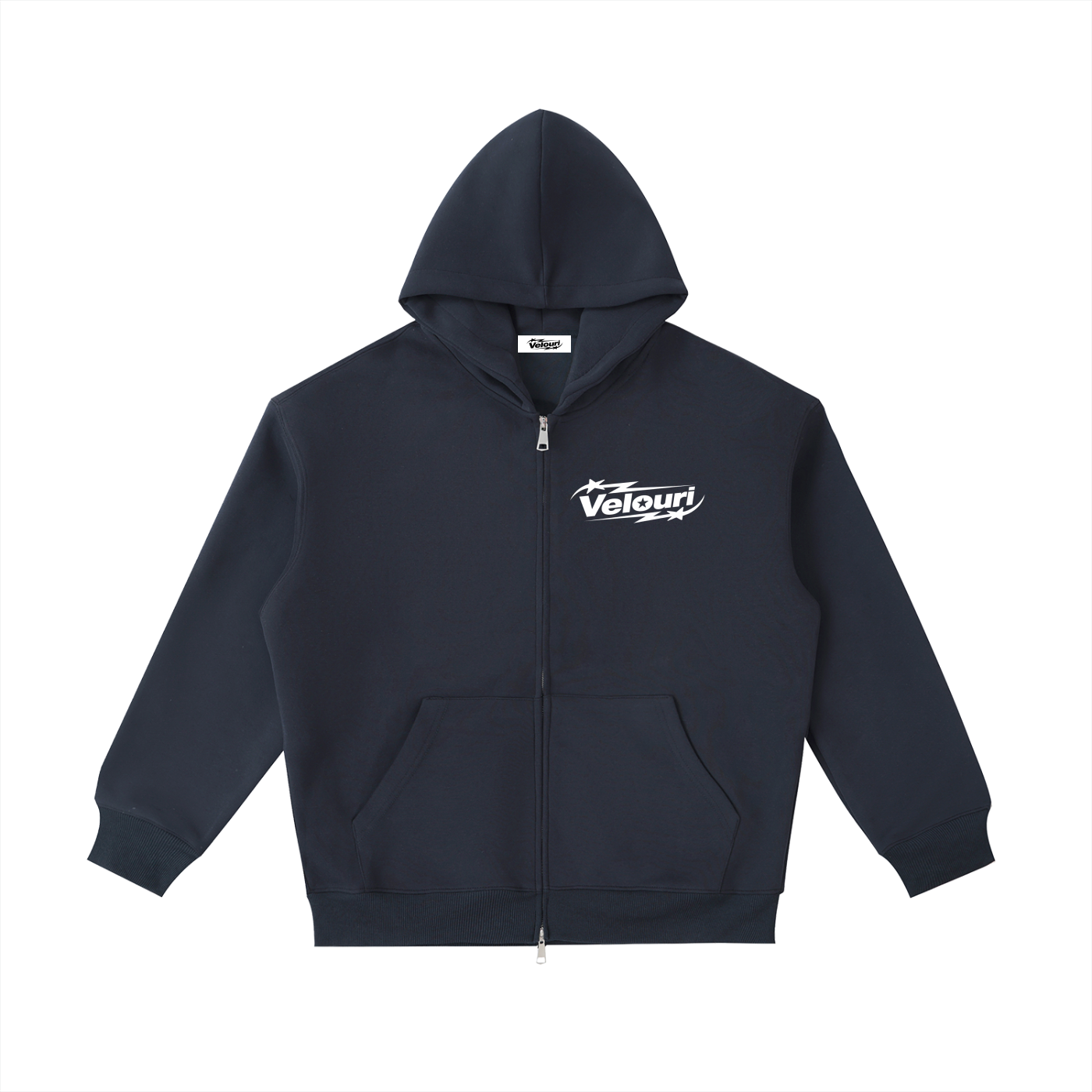 Velouri Zip Up - Navy