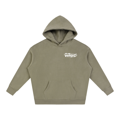 Velouri Fleeced Hoodie - Army